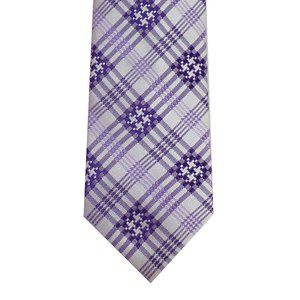 Nick Cannon purple plaid tie